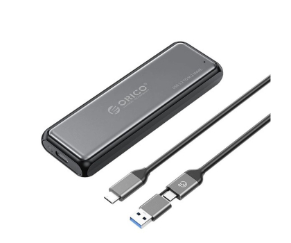 Akcesoria do dysków Orico M.2 NVME USB-A USB-C 3.2 10Gb/s - szara ORICO-DDM2-C3-G2-BK-BP-HU